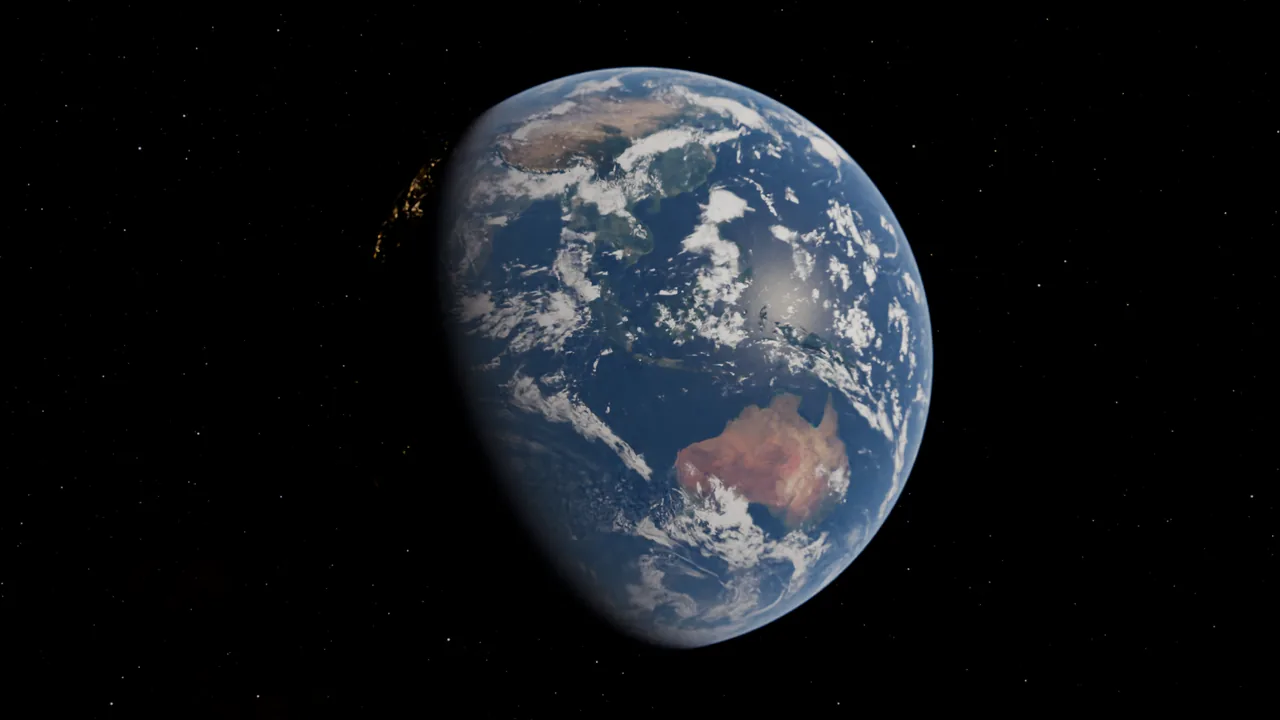 The opening frame, blender