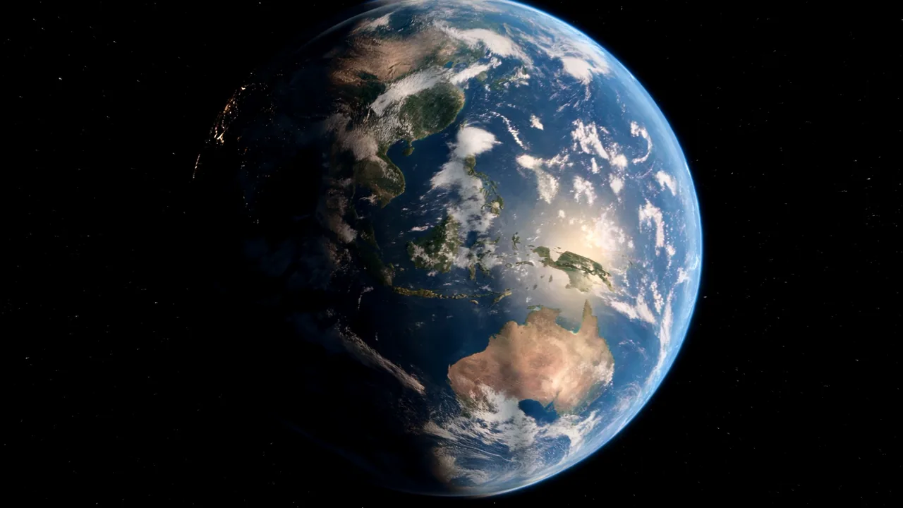 The opening frame, in the film