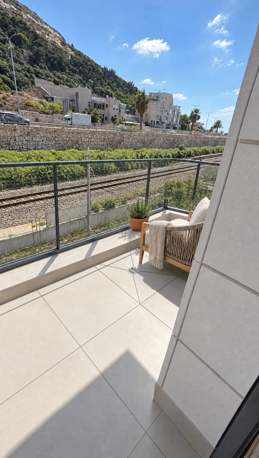 The balcony finished