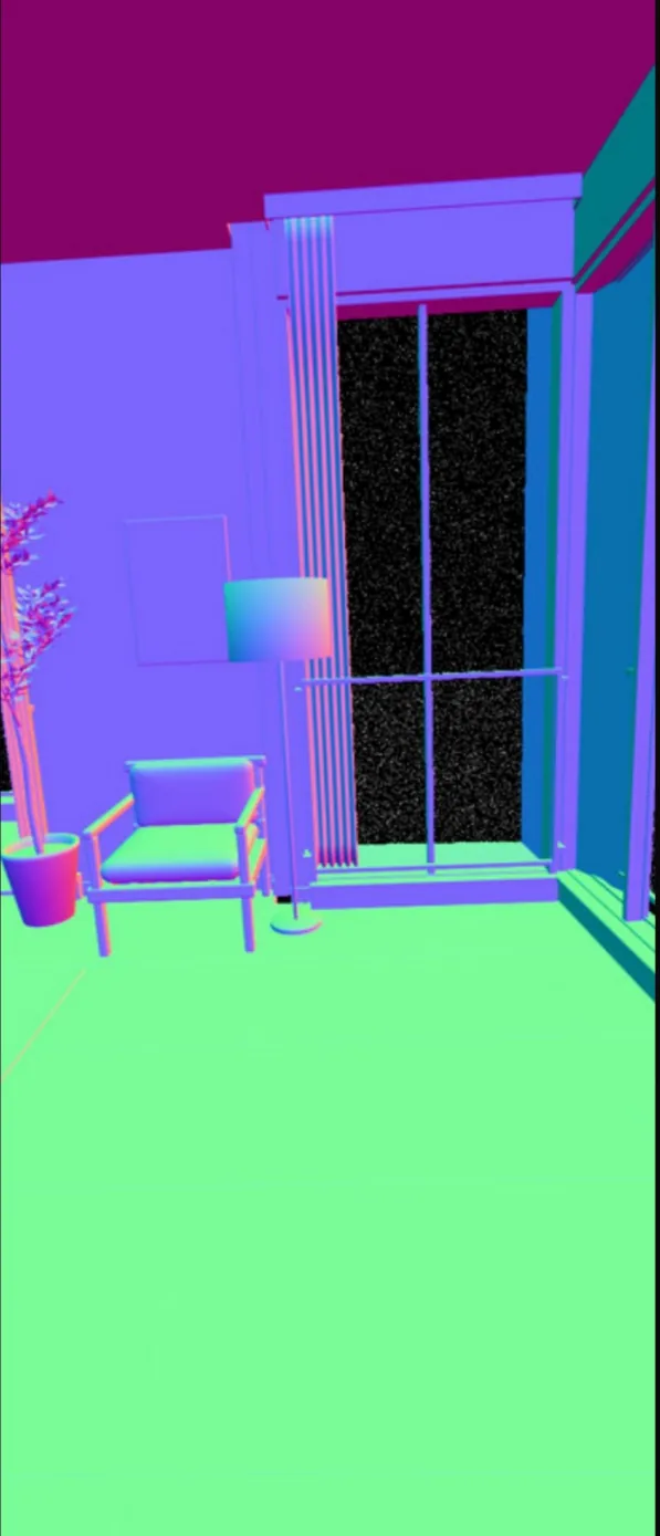 Render pass, normals